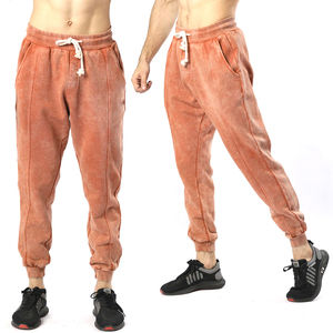 Joggers de cintura alta personalizados Unisex 2023, pantalones de chándal de algodón informales para hombre, tela de pana ligera, cintura elástica, la mejor calidad - Product Image 5