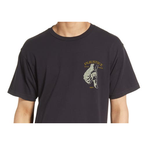 T-shirt Oversize da Uomo Obey XX-Large in Cotone Organico Nero Sbiadito con Stampa Grafica, 280 Grammi, Stampa DTG - Product Image 2