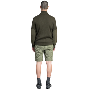 <b>Mens</b> Tailored Hybrid Zip Sweater <b>Knit</b> Body Quilted Panel Smart Casual Outerwear Long Sleeve Jacket - Product Image 3