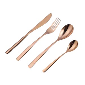 Classic Black <b>And</b> Gold Stainless Steel Cutlery Set Dinnerware Flatware <b>And</b> Silverware <b>Knives</b> <b>Forks</b> Spoons For Home Kitchen - Product Image 3