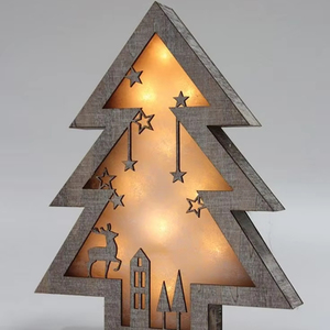 ACERCA DEL ÁRBOL DE NAVIDAD DECORACIÓN ECO AMIGABLE REGALO HECHO A MANO Árbol de madera ornamental Hecho en cereza un árbol para cualquier temporada - Product Image 1