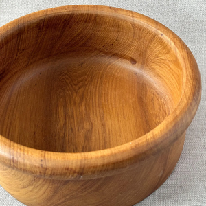 wood handcrafted salad bowl set vintage wooden salad bowl, plates, <b>utensils</b>, natural wood serving set - Product Image 6