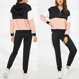 เซ็ตวิ่งสำหรับผู้หญิงมุสลิมทรงลำลองมีฮู้ดทรงปกติสีพื้นสำหรับฤดูหนาวทันสมัย - Product Image 6