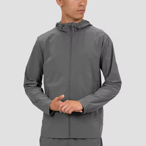 Chándal cortavientos cómodo y transpirable para hombre y mujer, para correr, trotar, gimnasio, fitness, ligero, con cintura elástica y cremallera completa. - Product Image 6