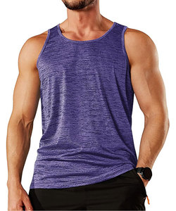 Débardeurs grande taille pour hommes chemise d'entraînement sans manches à séchage rapide t-shirts de performance de gymnastique athlétique pour la musculation - Product Image 1