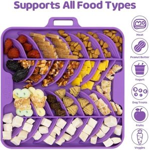 Bulk <b>Silicone</b> Dog Licking <b>Mat</b> BPA Free Slow Feeding Dish Non Slip Easy Clean Stress Relief for Pets - Product Image 5