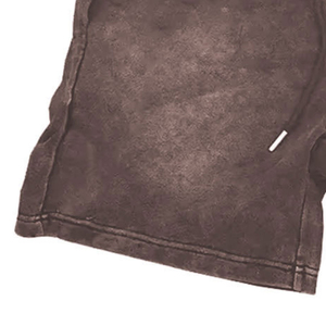 Pantalones cortos de estambre lavados con ácido ecológicos sólidos informales de tendencia para hombres, logotipo personalizable de secado rápido, el mejor diseño profesional - Product Image 2