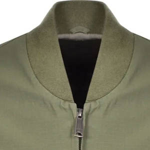 Men's Premium Quality Light <b>Weight</b> Stylish Winter Jacket Breathable Bomber <b>Stand</b> Collar Front Logo Top Selling Canvas Fabric - Product Image 3