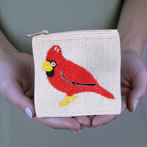 2025 élégant dames sacs de fête perlé porte-monnaie rouge paon enfants perlé portefeuille coloré perlé porte-monnaie - Product Image 2
