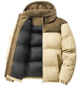 Veste d'hiver pour homme à la vente chaude, coupe ample, épaisse, chaude, en coton, parka longue surdimensionnée, résistante à l'eau, coupe-vent, duvet de canard blanc - Product Image 1