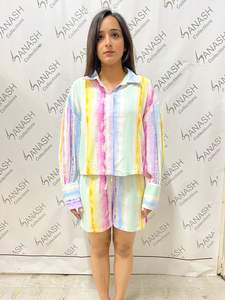 ชุดผ้าคอร์ดคุณภาพส่งออกระดับพรีเมียม ผลิตจากใยวิสโคส 100% สำหรับชุดลำลองและชุดนอน มีจำหน่ายในราคาขายส่งจากอินเดีย - Product Image 2