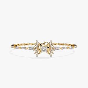 Pulsera de Oro Amarillo de 18k de Lujo, Joyería de Regalo para Mujer, Pulseras con Diamantes Cultivados en Laboratorio para Ella - Product Image 3