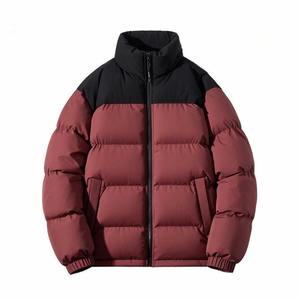 Veste matelassée coquille souple avec logo personnalisé manteau d'hiver extérieur respirant et imperméable à col montant hommes femmes fermeture à glissière en coton - Product Image 5