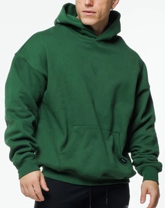 Sudaderas con capucha personalizadas Hombres 100% Algodón Oversized Drop Shoulder Streetwear Hip Hop Sudadera con capucha para hombres - Product Image 2