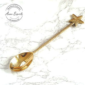 Cuillère à ananas élégante en or Design unique et élégant pour le service et la décoration Parfait pour les cadeaux et les repas - Product Image 4