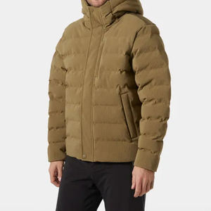 Puffer Jackets Men's Winter Jacket Comfortable <b>Coats</b> Waterproof Wool Fleece Zipper Closure Casual Cotton Padded Mens Down Jacket - Product Image 3