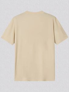 T-shirt à manches courtes en coton épais 230g pour hommes T-shirt à manches courtes en pur coton ample de couleur unie - Product Image 3