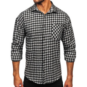 เสื้อเชิ้ตผ้าฟลานเนลผู้ชาย ดีไซน์ด้วยเส้นใยขนแปรงที่ให้ความอบอุ่น ระบายอากาศได้ดี สวมใส่สบาย ทนทาน และมีสไตล์แบบชนบทที่เหนือกาลเวลาสำหรับกิจกรรมกลางแจ้ง - Product Image 2