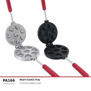 กระทะเหล็กหล่อรูปหัวใจสำหรับทำคุกกี้ยี่ห้อ Fida - Product Image 2