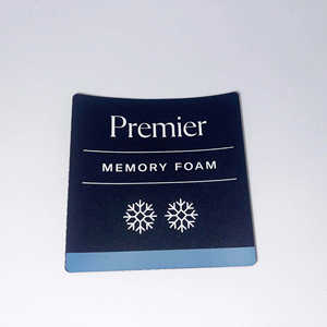 Eco-Friendly Polyester Satin Folded Woven Labels with Digital Printing and Heat Cut <b>Edge</b> for Garments - Product Image 4