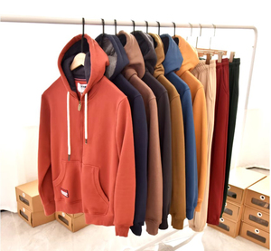 High Quality Mens <b>Hoodies</b> Oversized Cotton Custom Embossed Boxy <b>Hoodies</b> Sweatshirts Blank <b>Plain</b> Hoodie Custom logo - Product Image 3