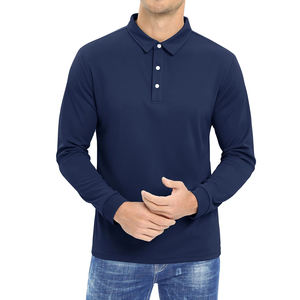 Men's <b>Polo</b> <b>Shirts</b> Quick Drying Outdoor Golf Sport Casual Team Work Long Sleeve T <b>Shirt</b> Navy <b>Blue</b> Custom Made <b>Polo</b> <b>Shirt</b> For Men - Product Image 1