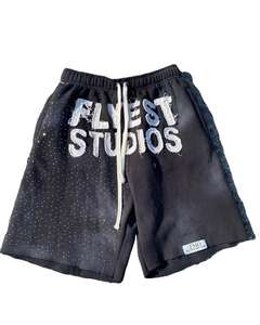 Pantalones cortos transpirables de algodón 2025 de verano para hombre de alta calidad 100% con bordado desgastado personalizado, ropa de calle, pantalones cortos lavados Vintage - Product Image 6