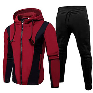 Nuevo Chándal Deportivo para Hombre, 100% Algodón, Corte Ajustado, Diseño Sólido, Talla Personalizada, Logotipo Bordado, Alta Calidad, Elástico en Cuatro Direcciones - Product Image 1