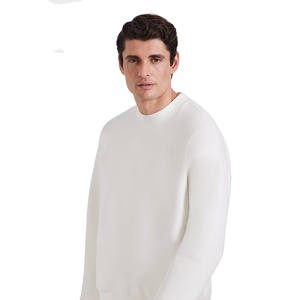 Men Casual Crewneck Sweat Set 460 GSM Cotton Fleece Sweatshirt <b>Jogger</b> Tracksuit Winter Street Fashion OEM Private Label - Product Image 4