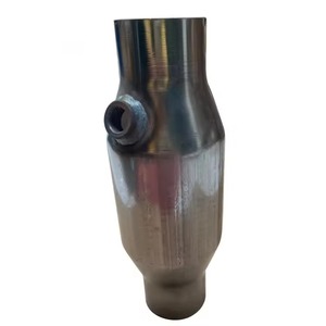 Acier inoxydable 2.5 pouces InletOutlet catalyseur en céramique en nid d'abeille convertisseurs catalytiques universels avec capteur O2 - Product Image 2