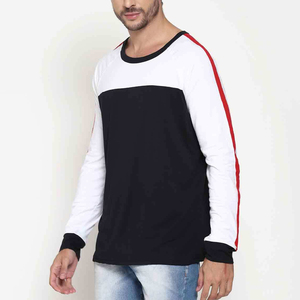 Camiseta de manga larga hecha de algodón con estampado de logotipo personalizado para hombre, camiseta lisa ajustada de manga larga, nuevas camisetas para hombre 2025 OEM - Product Image 4