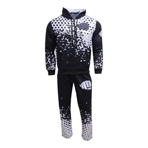 Active Wear Fabricant de survêtements en éponge française Ensemble de pantalons de survêtement et de sweat à capuche personnalisés Survêtements délavés à l'acide - Product Image 1