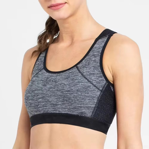 Soutien-gorge de sport pour femmes de haute qualité, respirant, logo frontal, maintien élevé, personnalisable, prix d'usine - Product Image 6