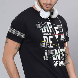 Camiseta de Punto Personalizada para Hombre, Alta Calidad, 100% Algodón, Corte Regular, Estilo Urbano Ecológico, Estilo Hip Hop, Logotipo Estampado, Talla Grande - Product Image 5