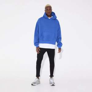 Sweats à capuche musculaires de haute qualité pour hommes, mode décontractée, vente en gros en vrac personnalisée, tricotée brodée, unie, imperméable - Product Image 5