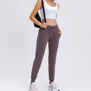 Pantalones informales de color sólido al por mayor para mujer, nuevos pantalones largos para correr para mujer, pantalones para correr - Product Image 1