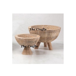 Ensemble de trois bols de service à fruits en bois de conception merveilleuse au prix le plus bas - Product Image 3