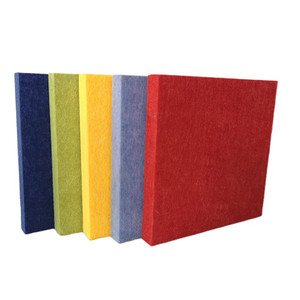 Pannello fonoassorbente decorativo in poliestere da parete 9mm 100% riciclare il pannello fonoassorbente in poliestere - Product Image 6