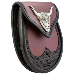 Hecho a medida de cuero auténtico Highland Full Dress Kilt Sporran accesorio de instrumento Musical hecho a mano con todos los tamaños gran oferta - Product Image 5