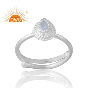 แหวนพลอยโทแพซสีฟ้าธรรมชาติสีเงิน925มาใหม่สำหรับผู้หญิงเครื่องประดับที่กำหนดเองของขวัญสำหรับผู้หญิงสำหรับผู้หญิง - Product Image 1