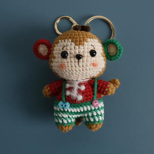 Llavero de Ganchillo Amigurumi Hecho a Mano con Diseño de los Doce Signos del Zodíaco Chino, Juguete Suave de Punto con Diseño de Animales Lindos para Bolsos y Decoración - Product Image 3