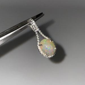Ethiopian Natural White Opal Children's <b>Pendant</b> Crystal Rhinestone Imitation <b>Pearl</b> Classic Vintage Style <b>Charming</b> Jewelry - Product Image 2