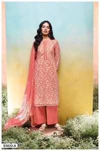 Collection de vêtements de soirée Salwar Kameez en coton de qualité supérieure imprimée avec broderie disponible au tarif de gros - Product Image 2