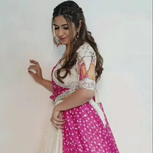 Vêtements ethniques indiens Vêtements de mariage Designer Collection Georgette Heavy Dola Silk Foil Work with Print Lehenga Choli Set - Product Image 1