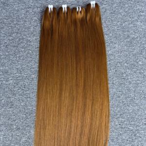 ผมต่อทำจากเส้นผมมนุษย์แท้เวียดนามสีน้ำตาลตรงธรรมชาติสุดหรู100 100% - Product Image 5