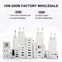 Adaptor Charger Perjalanan HNT Factory PD QC3.0 Tipe C 10W 20W 25W 45W 65W Bersertifikat CE UKCA FCC PSE GaN Charger untuk Ponsel