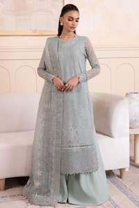 Meilleur 3 pièces en mousseline de soie pour femmes indiennes pakistanaises légères de haute qualité fête Salwar Kameez dernière conception vêtements de mode mariage - Product Image 6