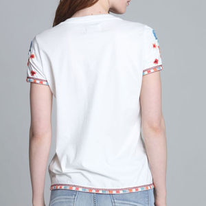 Camiseta de Manga Corta para Mujer con Diseño Nuevo y Moderno, 100% de Alta Calidad, Impresión Personalizada / Camiseta de Mujer Más Vendida para el Verano - Product Image 6