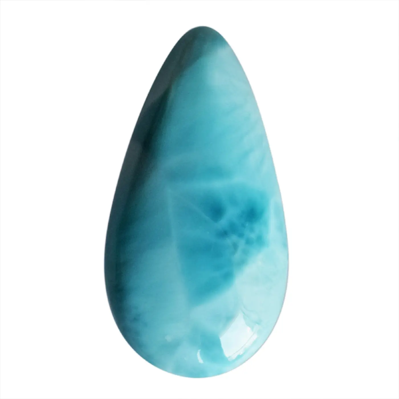 Céu Natural Azul Larimar Forma De Pêra Cabochão Tamanho 3-21 MM Pedra de Stefilia Para Fazer Jóias Gemstone Larimar Traz