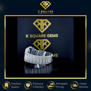 Huge Demanded Hot Selling Best Quality <b>Automatic</b> for Water Resistant Square Unisex Stainless Steel Moissanite Diamond Watch - Product Image 4